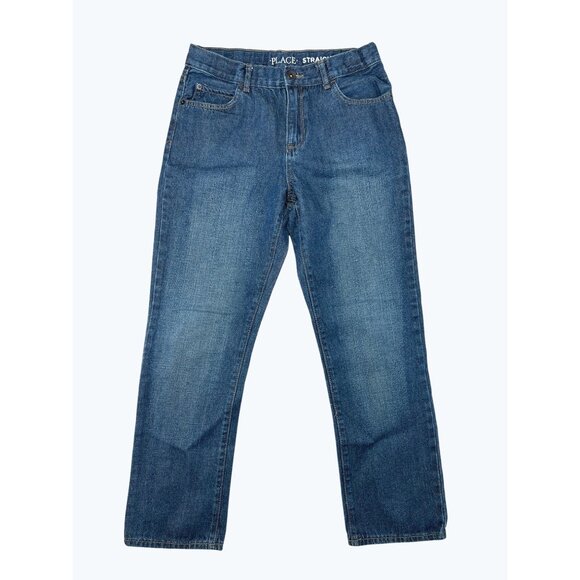 Bundle The Childrens Place Straight Fit Jeans 12H Blue Denim Boys Casual Wear - Picture 14 of 16